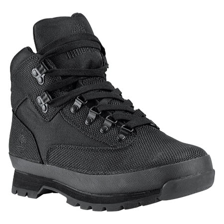 Men s Timberland Euro Hiker Shoe Black Cordura Nylon 7.5 M