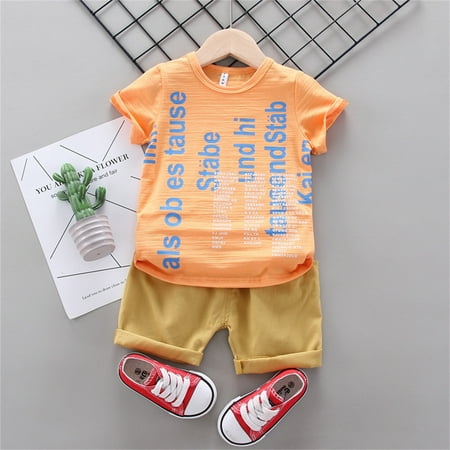 nsendm Toddler Kids Baby Boys Girls Clothes Summer Short Sleeve Letter Print T Shirt Tops Shorts New Born Gift Set for Baby Boy Childrenscostume Orange 18 Months
nsendm Toddler Kids Baby Boys Girls Clothes Summer Short Sleeve Letter Print T Shirt Tops Shorts New Born Gift Set for Baby Boy Childrenscostume Orange 18 Months