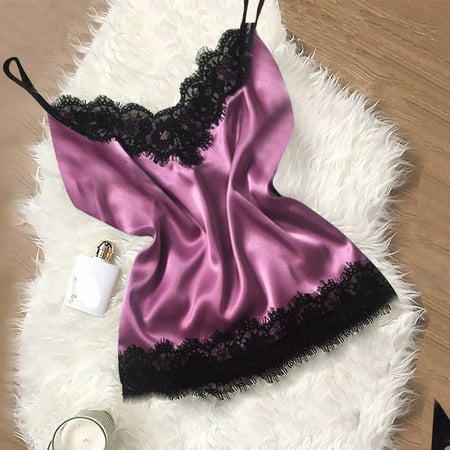 Lingerie for Women New Lace Satin Sleepwear Lingerie Temptation Underwear Nightdress Hot Pink
Lingerie for Women New Lace Satin Sleepwear Lingerie Temptation Underwear Nightdress Hot Pink