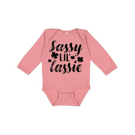 Inktastic Saint Patrick s Day Sassy Lil Lassie with Shamrocks Gift Baby Boy or Baby Girl Long Sleeve Bodysuit
Inktastic Saint Patrick s Day Sassy Lil Lassie with Shamrocks Gift Baby Boy or Baby Girl Long Sleeve Bodysuit