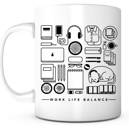 Work Life Balance-11 Ounce White Ceramic Mug Teacher Appreciation Nurse Gift Housewarming Gift Coach Mug Inspirational Encouragement Gift Fathers Day Mothers Day Friendship Firefighter Gift
Work Life Balance-11 Ounce White Ceramic Mug Teacher Appreciation Nurse Gift Housewarming Gift Coach Mug Inspirational Encouragement Gift Fathers Day Mothers Day Friendship Firefighter Gift