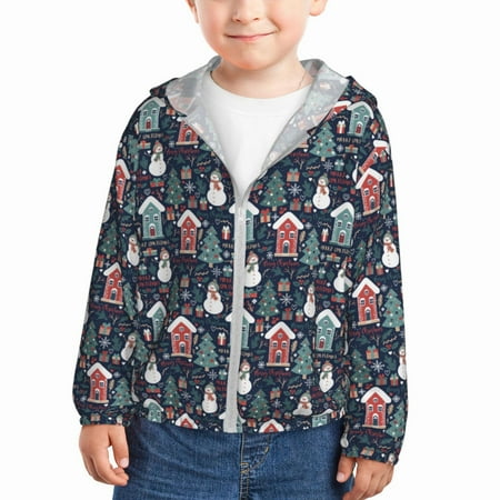 Lukts Christmas Village Print Children s Long-Sleeved Sun Protection Clothing Hooded Sweatshirts for Boys and Girls Outdoor Sports-4 Years
Lukts Christmas Village Print Children s Long-Sleeved Sun Protection Clothing Hooded Sweatshirts for Boys and Girls Outdoor Sports-4 Years