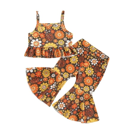 Kids Toddler Baby Girls Summer Outfits Set Sleeveless Backless Sling Vest Tops Floral Flared Pants Clothes 2-3 Years
Kids Toddler Baby Girls Summer Outfits Set Sleeveless Backless Sling Vest Tops Floral Flared Pants Clothes 2-3 Years