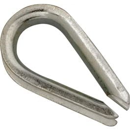 10PC Campbell Chain Campbell Chain T7670649 Wire Rope Thimble 3/8 Inch Electro Galvanized Malleable Iron (Case of 10)
10PC Campbell Chain Campbell Chain T7670649 Wire Rope Thimble 3/8 Inch Electro Galvanized Malleable Iron (Case of 10)