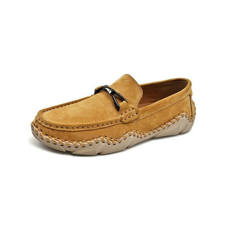 GENILU Mens Comfort Non-Slip Driving Shoe Faux Suede Casual Shoes Wedding Slip On Golden Yellow 9
GENILU Mens Comfort Non-Slip Driving Shoe Faux Suede Casual Shoes Wedding Slip On Golden Yellow 9