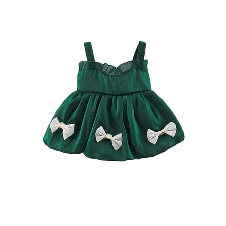 Toddler Baby Girl Summer Dress High Waist Sleeveless A-line Princess Party Dresses
