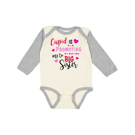 Inktastic Cupid is Promoting me to Big Sister Gift Baby Girl Long Sleeve Bodysuit
Inktastic Cupid is Promoting me to Big Sister Gift Baby Girl Long Sleeve Bodysuit