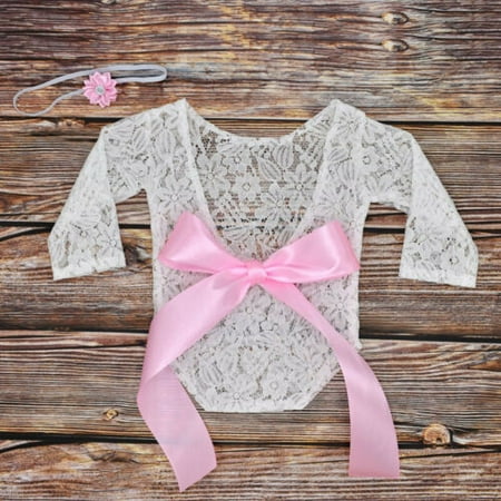 Puloru Newborn Photography Suit Lace Halter Hollow One-piece Dress + Headband
Puloru Newborn Photography Suit Lace Halter Hollow One-piece Dress + Headband