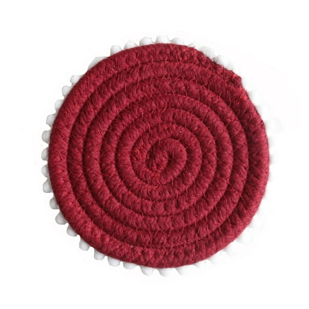 Woven Coasters Water Absorbent Heat Insulation Tabletop Round Ball Decoration
Woven Coasters Water Absorbent Heat Insulation Tabletop Round Ball Decoration