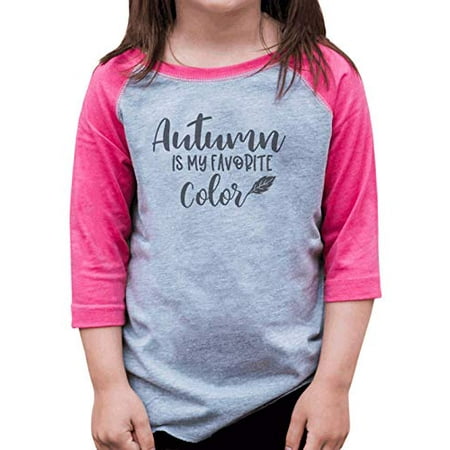 7 ate 9 Apparel Girl s Autumn is My Raglan Pink