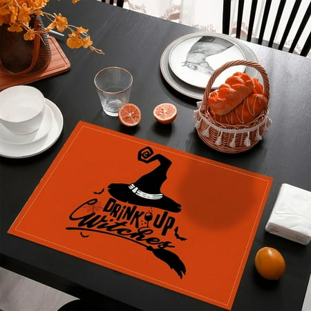 PREWOOD Halloween Table Placemats,Dining Table Tea Table Party Decoration Table Mats Insulation Mats Digital Printing Linen Tablecloth Rainproof Linen
PREWOOD Halloween Table Placemats,Dining Table Tea Table Party Decoration Table Mats Insulation Mats Digital Printing Linen Tablecloth Rainproof Linen