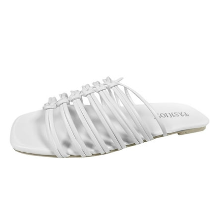 GNEIKDEING Ladies Solid Color Cross Weave Flat Sandals And Slippers Gift on Clearance
GNEIKDEING Ladies Solid Color Cross Weave Flat Sandals And Slippers Gift on Clearance