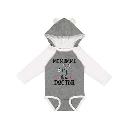 Inktastic Mommy Is A Doctor Baby Gift Gift Baby Girl Long Sleeve Bodysuit