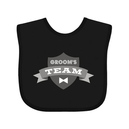 Inktastic Banner Groom s Team Gift Baby Boy or Baby Girl Bib