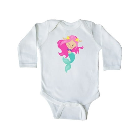 Inktastic Pretty Mermaid With Long Pink Hair and Green Tail Gift Baby Girl Long Sleeve Bodysuit
Inktastic Pretty Mermaid With Long Pink Hair and Green Tail Gift Baby Girl Long Sleeve Bodysuit