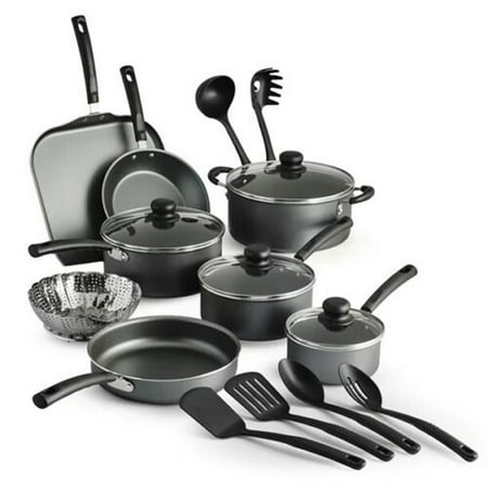 18 Piece Pots and Pans with Utensils Nonstick Scratch Resistant Cooking Surface Compatible with All Stoves
18 Piece Pots and Pans with Utensils Nonstick Scratch Resistant Cooking Surface Compatible with All Stoves