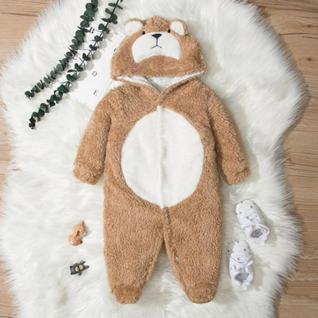URMAGIC Newborn Baby Cartoon Bear Snowsuit Warm Fleece Hooded Romper Jumpsuit 0-3 Months
URMAGIC Newborn Baby Cartoon Bear Snowsuit Warm Fleece Hooded Romper Jumpsuit 0-3 Months
