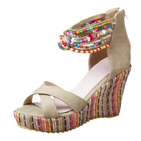 Sandals Women Summer Women Platform Sandals New Model Bohemian Style Beaded Women Wedges Shoes
Sandals Women Summer Women Platform Sandals New Model Bohemian Style Beaded Women Wedges Shoes