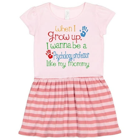 Inktastic Psychology Professor like Mommy Gift Toddler Girl Dress