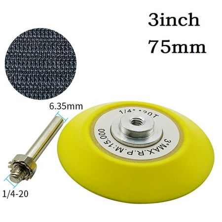 3Inch Polishing Sanding Disc Backing Pads Hook And Loop For Pneumatic Sander