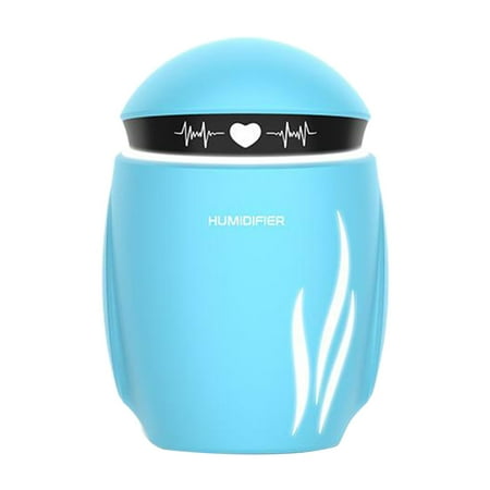 USB Car Sprayer Cool/Warm Mist Portable Humidifier Essential Oil Diffuser with Mini Fan 7 Color LED Nightlight - Blue
USB Car Sprayer Cool/Warm Mist Portable Humidifier Essential Oil Diffuser with Mini Fan 7 Color LED Nightlight - Blue