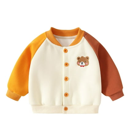 Lovskoo 0-6Y Toddler Boys Girls Bomber Jackets Fashion Full Zipper Baseball Jacket Casual Sport Cardigan Sweatshirt Orange
Lovskoo 0-6Y Toddler Boys Girls Bomber Jackets Fashion Full Zipper Baseball Jacket Casual Sport Cardigan Sweatshirt Orange