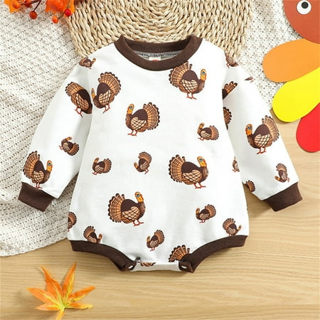 FZM Christmas Baby Girls Boys Turkey Thanksgiving Autumn Long Sleeve Romper Bodysuit Clothes
FZM Christmas Baby Girls Boys Turkey Thanksgiving Autumn Long Sleeve Romper Bodysuit Clothes