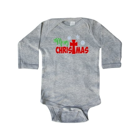 Inktastic Merry Christmas with Cross and Snowflakes Gift Baby Boy or Baby Girl Long Sleeve Bodysuit
Inktastic Merry Christmas with Cross and Snowflakes Gift Baby Boy or Baby Girl Long Sleeve Bodysuit
