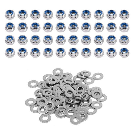 60Pcs Metric M5-0.8 Nuts with 100Pcs M5 Washers 304 Stainless Steel M5 Nylon Insert Lock Nuts Self Tight Hex Locknut
60Pcs Metric M5-0.8 Nuts with 100Pcs M5 Washers 304 Stainless Steel M5 Nylon Insert Lock Nuts Self Tight Hex Locknut