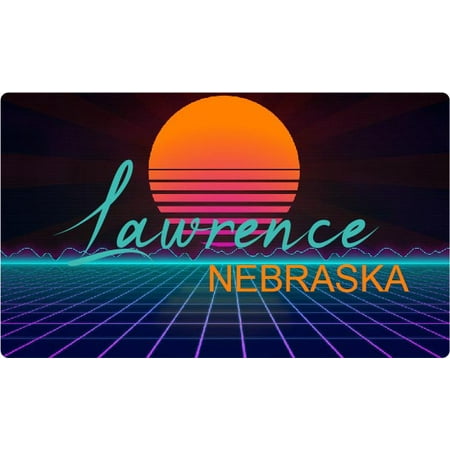 Roseland Nebraska 4 X 2.25-Inch Fridge Magnet Retro Neon Design