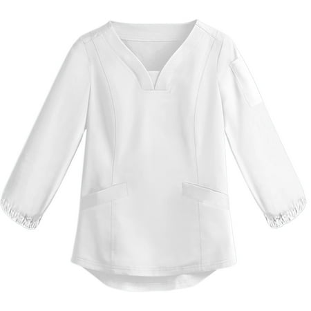 MELDVDIB Women s Solid Color Stretch Scrub Top with Pockets V-Neck Comfy Tunic Top Long Sleeve Uniform Blouse Tops
MELDVDIB Women s Solid Color Stretch Scrub Top with Pockets V-Neck Comfy Tunic Top Long Sleeve Uniform Blouse Tops