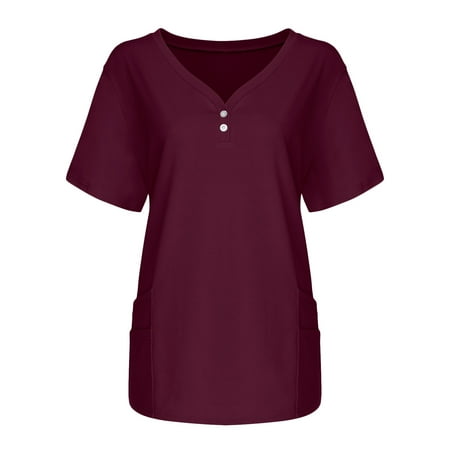 GATXVG Plus Size Scrubs Tops For Women Originals V-neck Short Sleeve Nurse Workwear With 4 Pockes Medical Uniform Top Lab Uniform Blouse
GATXVG Plus Size Scrubs Tops For Women Originals V-neck Short Sleeve Nurse Workwear With 4 Pockes Medical Uniform Top Lab Uniform Blouse