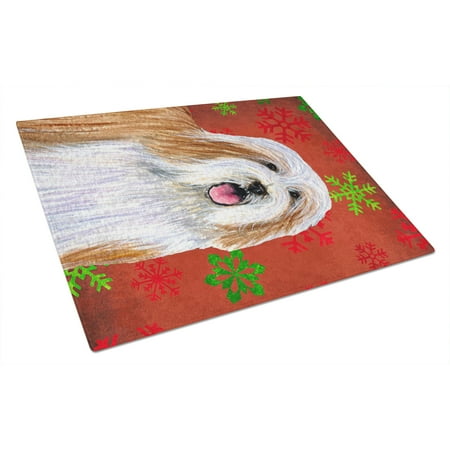 Carolines Treasures LH9330LCB Bearded Collie Red and Green Snowflakes Holiday Christmas Glass Cutting Board Large 12H x
Carolines Treasures LH9330LCB Bearded Collie Red and Green Snowflakes Holiday Christmas Glass Cutting Board Large 12H x