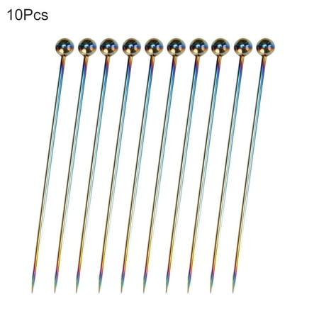 10Pcs/Set 11CM 304 Stainless Steel Gold Plated Color Titanium Fruit Pin Fruit Pick Cocktail Pick Fruit fork Wine Drinks Mixing Tool
10Pcs/Set 11CM 304 Stainless Steel Gold Plated Color Titanium Fruit Pin Fruit Pick Cocktail Pick Fruit fork Wine Drinks Mixing Tool