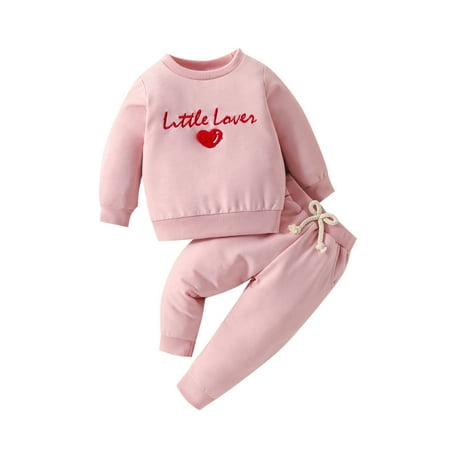 ZMHEGW Outfits For Toddler Girls Long Sleeve Valentine S Day Letter Embroider T Shirt Pullover Tops Pants Clothes Sets
ZMHEGW Outfits For Toddler Girls Long Sleeve Valentine S Day Letter Embroider T Shirt Pullover Tops Pants Clothes Sets