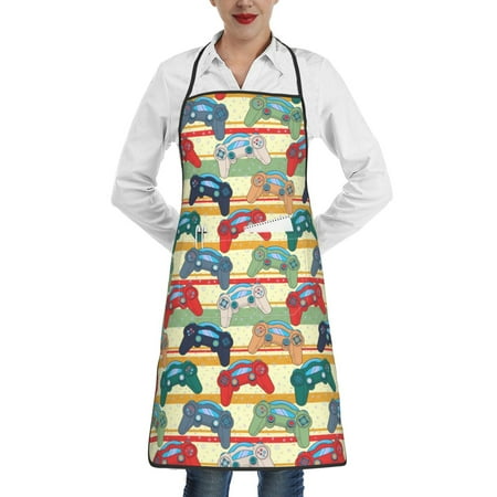 Lukts Retro With Joysticks Pattern Kitchen Apron Waterdrop Resistant Apron with adjustable Aprons for Women and Men with Pockets Cooking Apron
Lukts Retro With Joysticks Pattern Kitchen Apron Waterdrop Resistant Apron with adjustable Aprons for Women and Men with Pockets Cooking Apron