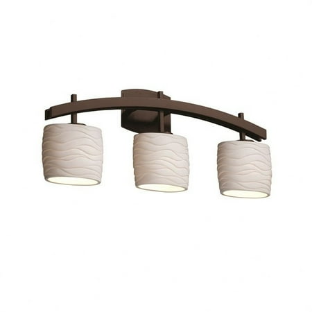 Justice Design POR-8593-30-WAVE-NCKL Limoges Archway - 3 Light Bath Bar with Waves Oval Shade Brushed Nickel Incandescent Polished Chrome Finish
Justice Design POR-8593-30-WAVE-NCKL Limoges Archway - 3 Light Bath Bar with Waves Oval Shade Brushed Nickel Incandescent Polished Chrome Finish