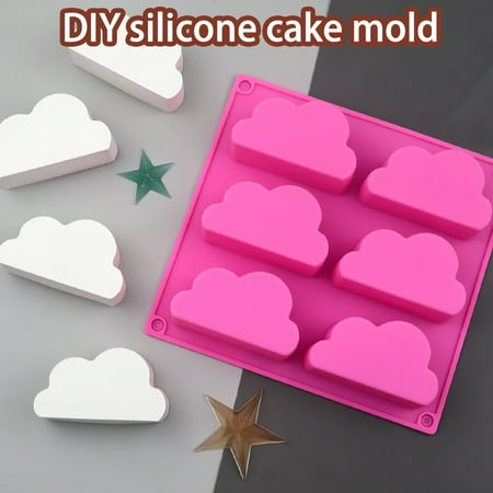 LnjYIGJ Yunduo Handmade Cake Mold Silicone Cake Mold Diy Cake Baking Mold Cloud Soap Cake Mould