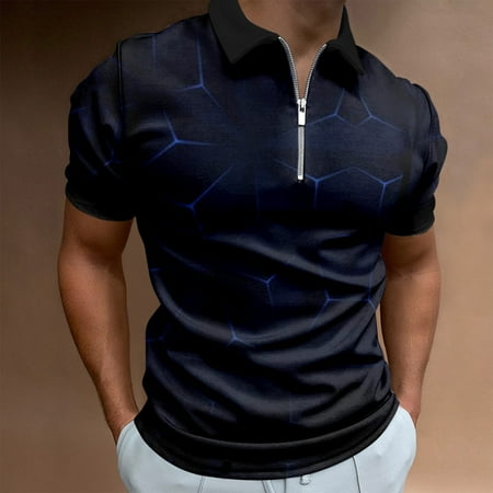 TKing Fashion Mens Shirts Work Clothes Creative Stripe 3D Printing Men s Short-sleeved Zip Shirt Shirts For Men(Black M)
TKing Fashion Mens Shirts Work Clothes Creative Stripe 3D Printing Men s Short-sleeved Zip Shirt Shirts For Men(Black M)