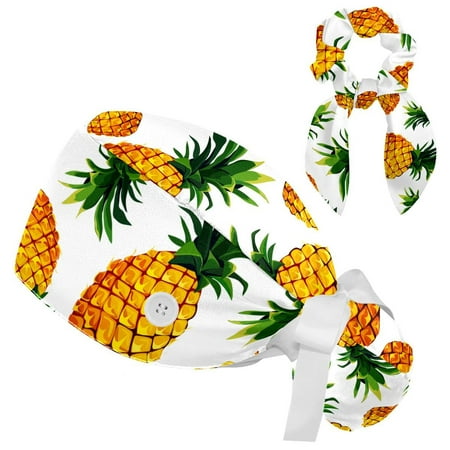 Working Cap with Buttons and Sweatband Scrub Hat Bouffant Caps with Scrunchie Pineapple Tie Back Hats
Working Cap with Buttons and Sweatband Scrub Hat Bouffant Caps with Scrunchie Pineapple Tie Back Hats
