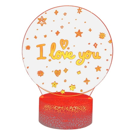 GiliGiliso Clearance Valentine s Day 3D Night Light LED Colorful 7-Color Desk Lamp Bedroom Home Decor Gift
GiliGiliso Clearance Valentine s Day 3D Night Light LED Colorful 7-Color Desk Lamp Bedroom Home Decor Gift