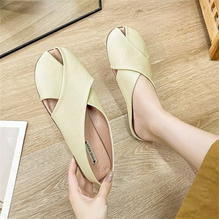 PhoneSoap Fashion Summer Women Slippers Cross Strap Fish Mouth Solid Color Flat Casual Comfortable Yellow
PhoneSoap Fashion Summer Women Slippers Cross Strap Fish Mouth Solid Color Flat Casual Comfortable Yellow