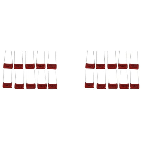 20 Pcs CBB22 630V 0.1UF 104J Lead Metallized Film Capacitors