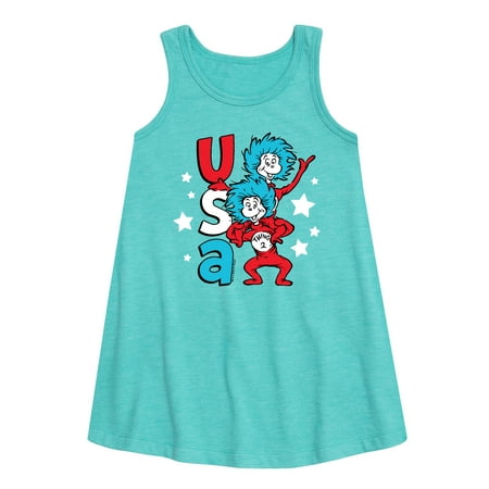Dr.Seuss - USA Things - Toddler and Youth Girls A-line Dress