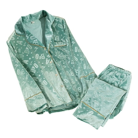 Hwmodou Ladies Pajamas Solid Color Long Sleeve Turn-Down Collar Tops And Long Pants Sets Spring Autumn Winter Explosion Models Home Wear Outside Party Sleepwear For Woman
Hwmodou Ladies Pajamas Solid Color Long Sleeve Turn-Down Collar Tops And Long Pants Sets Spring Autumn Winter Explosion Models Home Wear Outside Party Sleepwear For Woman