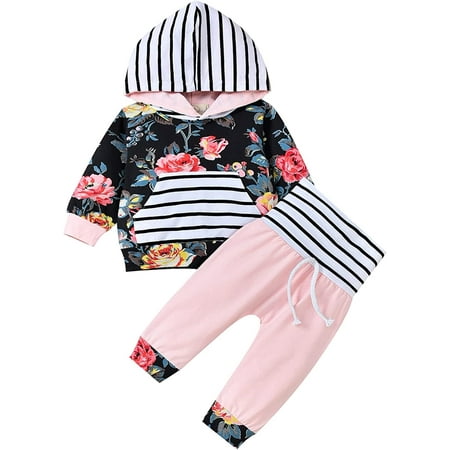 Infant Baby Girls Outfits Floral Hoodies Pullover Sweatshirt Pants Fall Winter Clothes Set
Infant Baby Girls Outfits Floral Hoodies Pullover Sweatshirt Pants Fall Winter Clothes Set