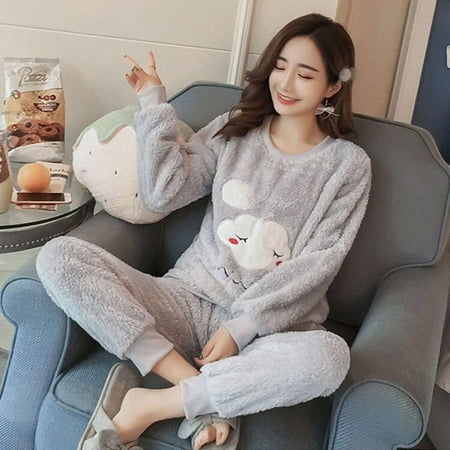 Ladies Pyjama Women Winter Flannel Pajama Set Fleece Pajamas Sleepwear Thick Warm Velvet Female Homewear Suit Cute Sweet Pijama
Ladies Pyjama Women Winter Flannel Pajama Set Fleece Pajamas Sleepwear Thick Warm Velvet Female Homewear Suit Cute Sweet Pijama