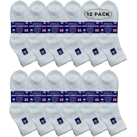 SOCKS NBULK Loose Fit Non-Binding Soft Cotton Diabetic Crew and Ankle Socks Bulk Value Pack (12 Pack White Ankle Women (9-11))
SOCKS NBULK Loose Fit Non-Binding Soft Cotton Diabetic Crew and Ankle Socks Bulk Value Pack (12 Pack White Ankle Women (9-11))