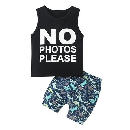 Binpure Baby Boys Shorts Set Letters Print Tank Top with Elastic Waist Shark Print Shorts Summer Outfit
Binpure Baby Boys Shorts Set Letters Print Tank Top with Elastic Waist Shark Print Shorts Summer Outfit