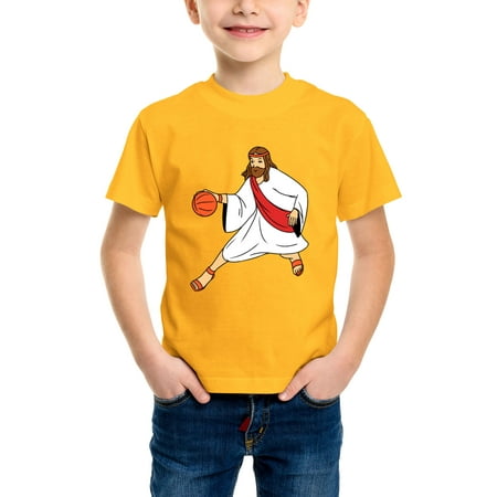 Envmenst Boys Short Sleeve T-Shirt Funny Jesus Play Basketball Graphic Shirt Kids Girls Cotton Tees Unisex Casual Top
Envmenst Boys Short Sleeve T-Shirt Funny Jesus Play Basketball Graphic Shirt Kids Girls Cotton Tees Unisex Casual Top